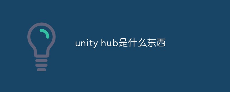 unity hub是什么東西