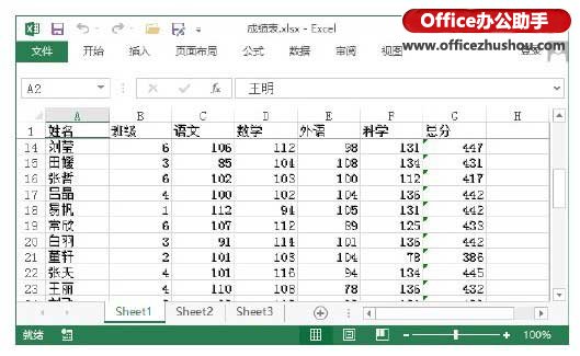 excel打印時固定表頭 Excel2013中在查看數據時固定表頭的方法