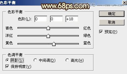 ps給外景歐美人像添加夕陽美景效果
