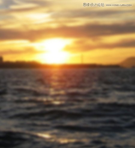 ps給外景歐美人像添加夕陽美景效果