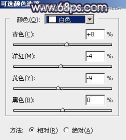 PS調(diào)出河道邊女孩唯美紫色藝術(shù)效果