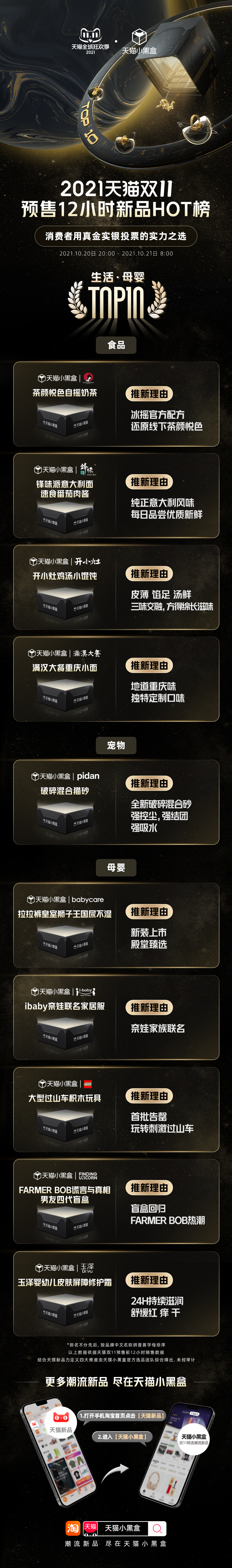 天貓雙11百萬新品激發新力量 相約天貓小黑盒 與你共赴美好生活