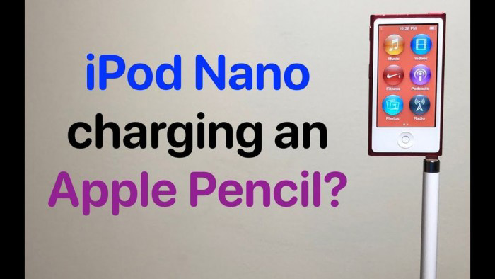 實測：蘋果 iPod Nano 7 可以為 Apple Pencil 充電