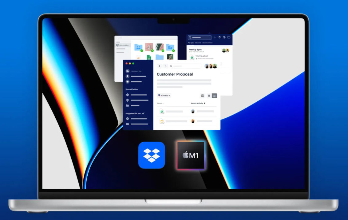 Dropbox 網盤已原生支持蘋果 M1 Mac