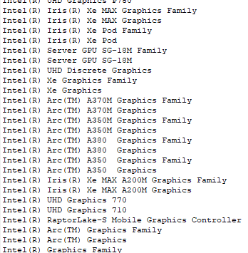 英特爾 Arc Alchemist 獨(dú)顯名單曝光，最低端的叫 Iris Xe Max A200M