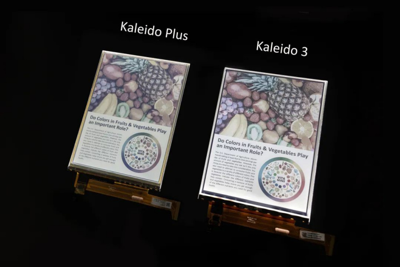 E Ink 發布新一代 Kaleido 3 彩色印刷電子紙：16 灰階 / 4096 色，色彩飽和度提升 30%
