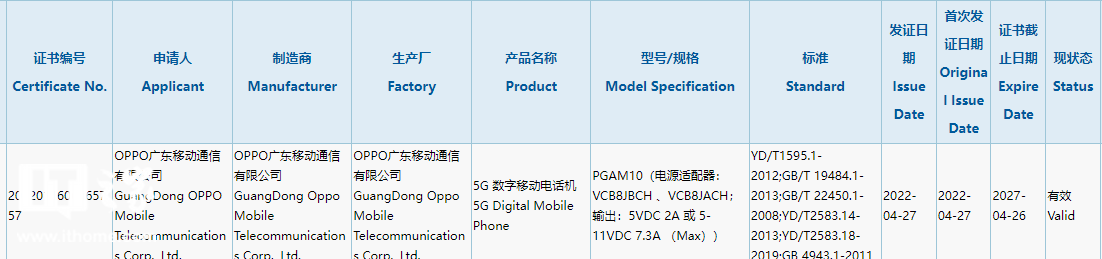 OPPO 新機通過 3C 認證入網，消息稱其為 Reno8，搭載新一代驍龍 7