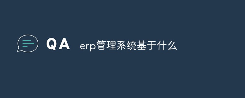 erp管理系統基于什么