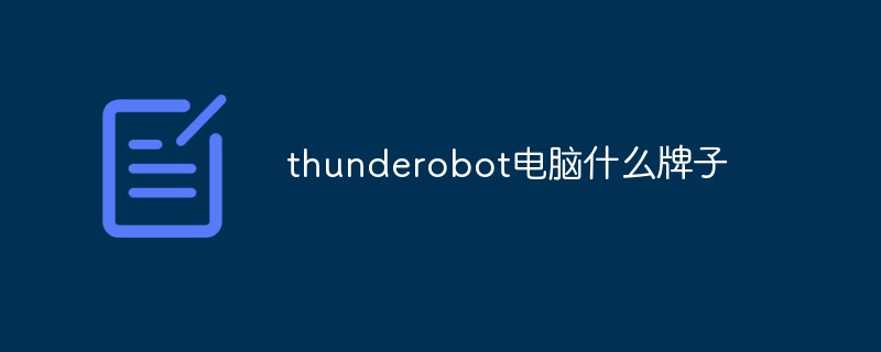 thunderobot電腦什么牌子