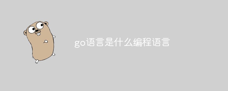 go語(yǔ)言是什么編程語(yǔ)言